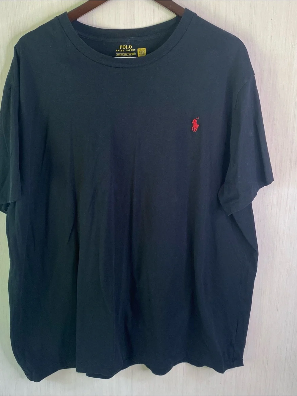 Polo by Ralph Lauren Big & Tall Black Short Sleeve Crew T-Shirt Red Pony 2XB